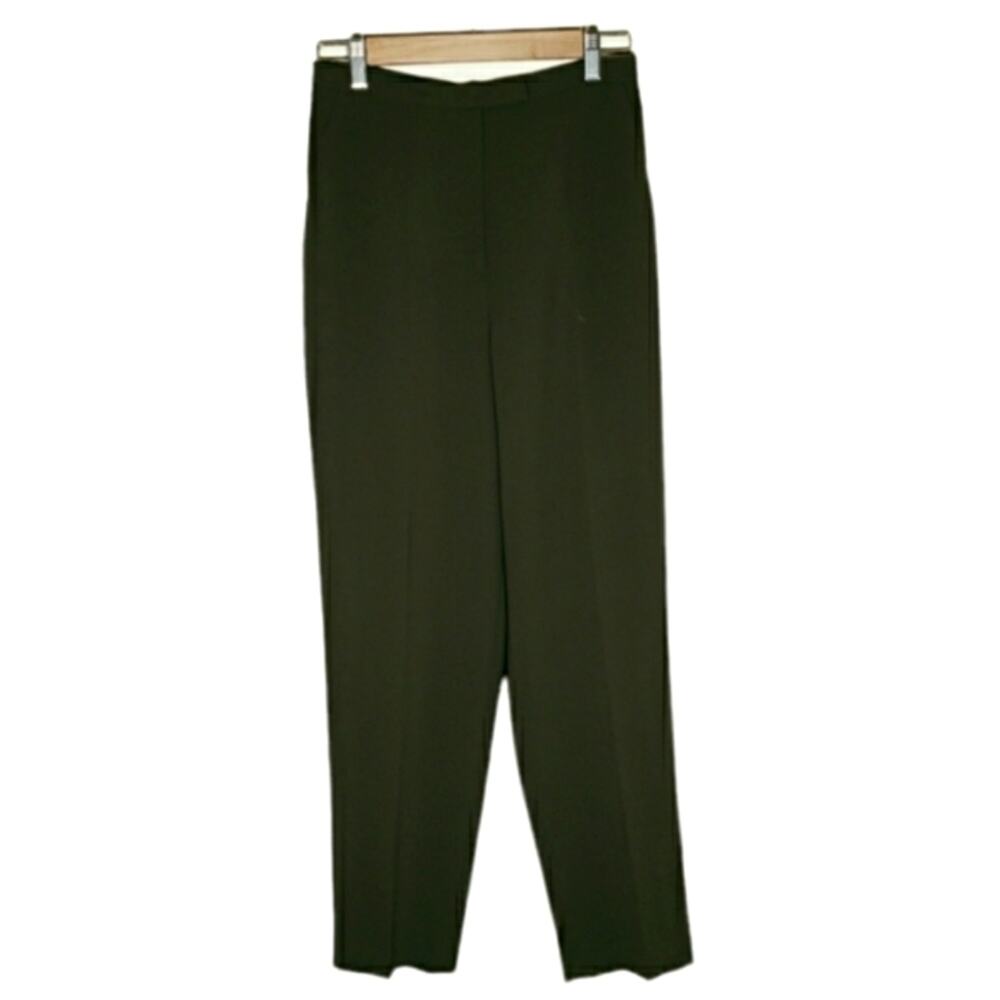 Vintage Trousers High Waisted Olive